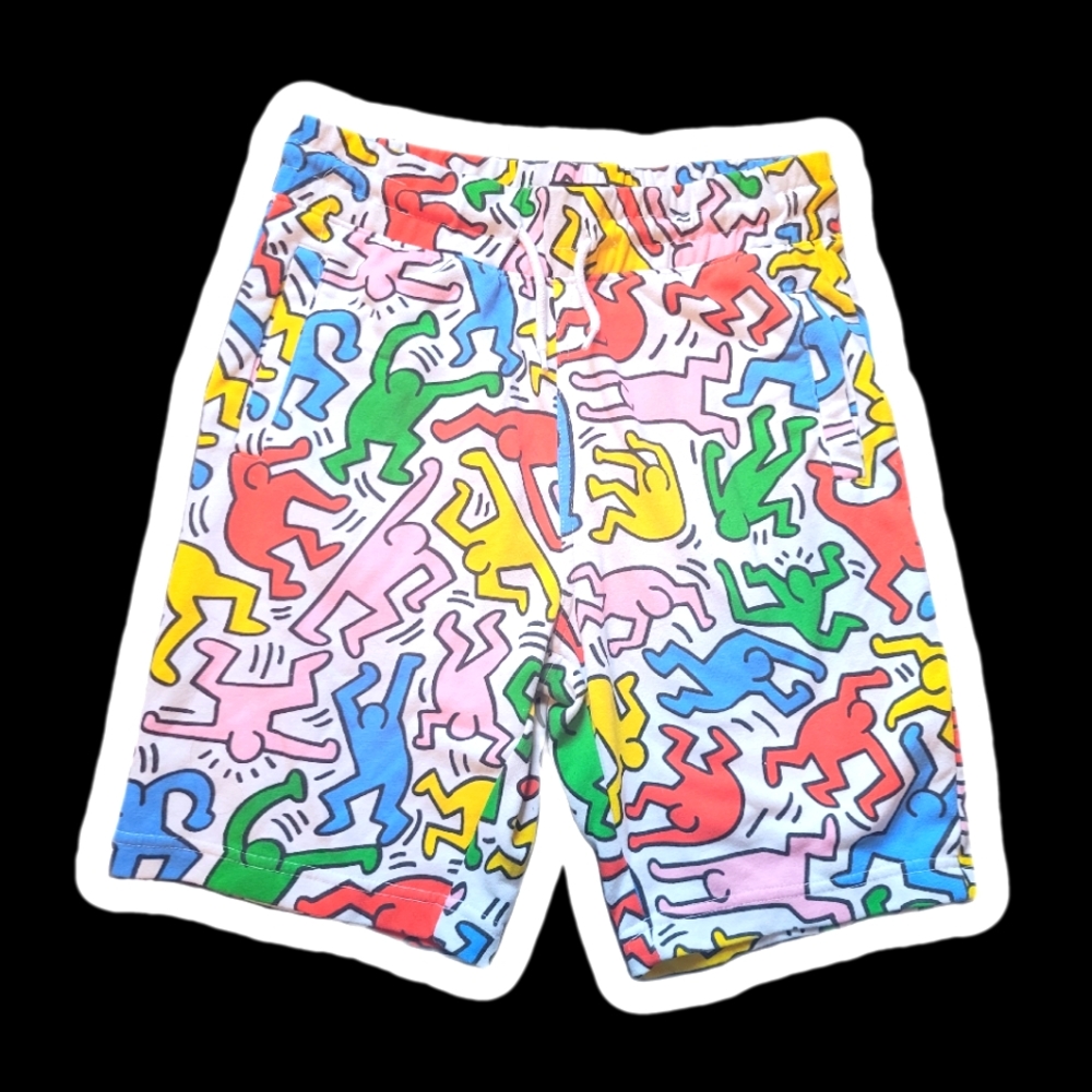 keith haring H&M colorful shorts